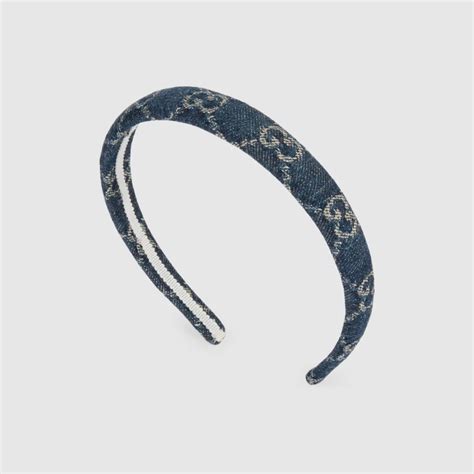 gucci headband rhinestone|Gucci denim headband.